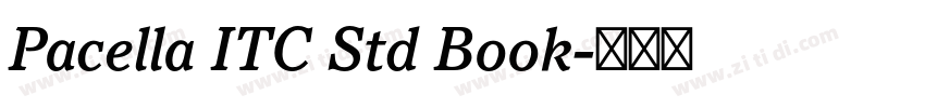 Pacella ITC Std Book字体转换